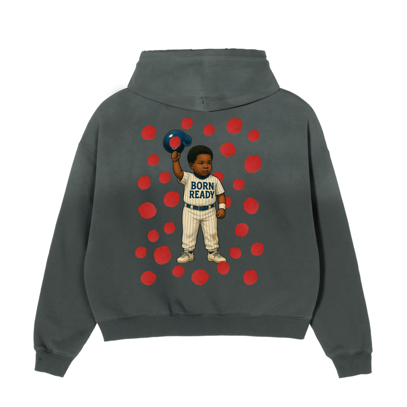 Frayed Sunfade Boxy Fleece Hoodie
